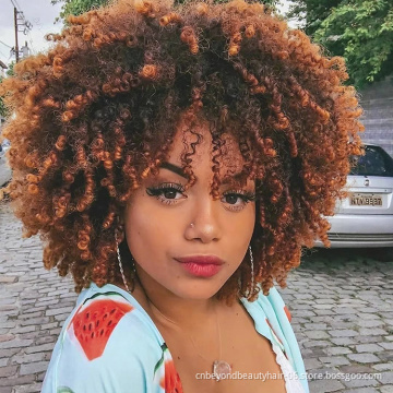 Synthetic wig samples wholesale Afro kinky short synthetic hair wigs for black women Short Wigs Vendors